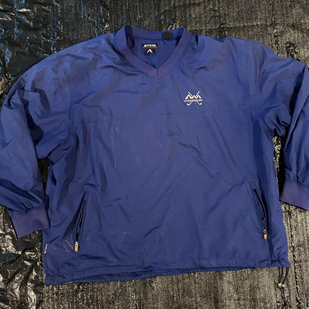 Antigua-apparel Men's Navy and Blue Jacket